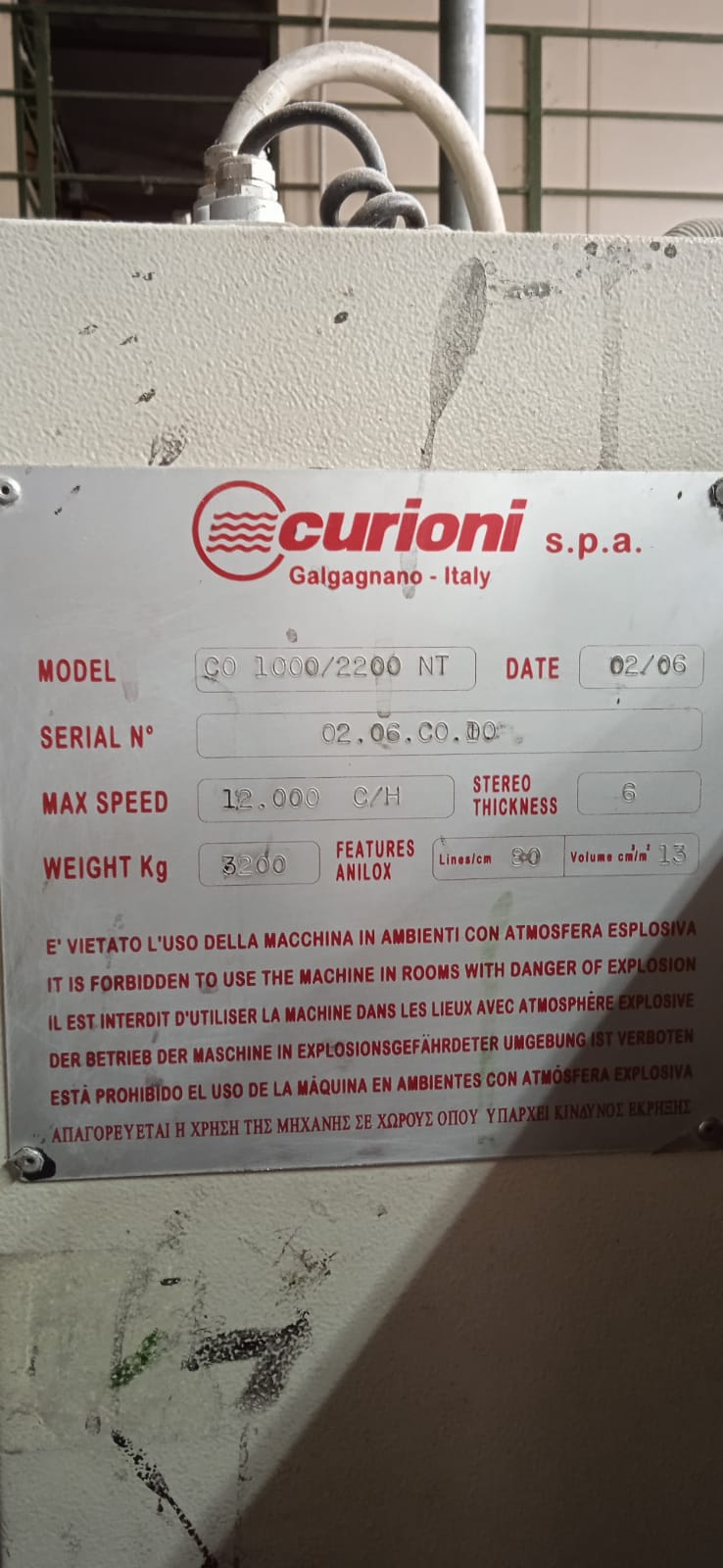 Curioni 200 Aut. NT Casemaker – Linea automatica 2 colori (Anno 2008) - immagine 3